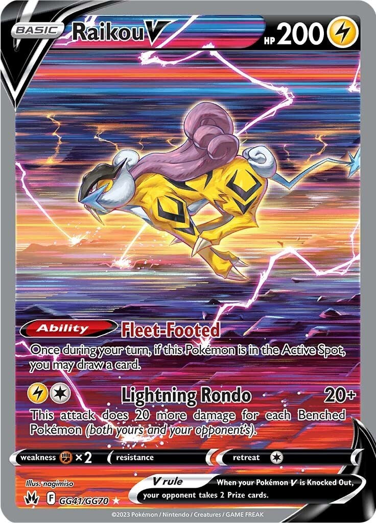Raikou V (GG41/GG70) [Espada y Escudo: Cenit Supremo]