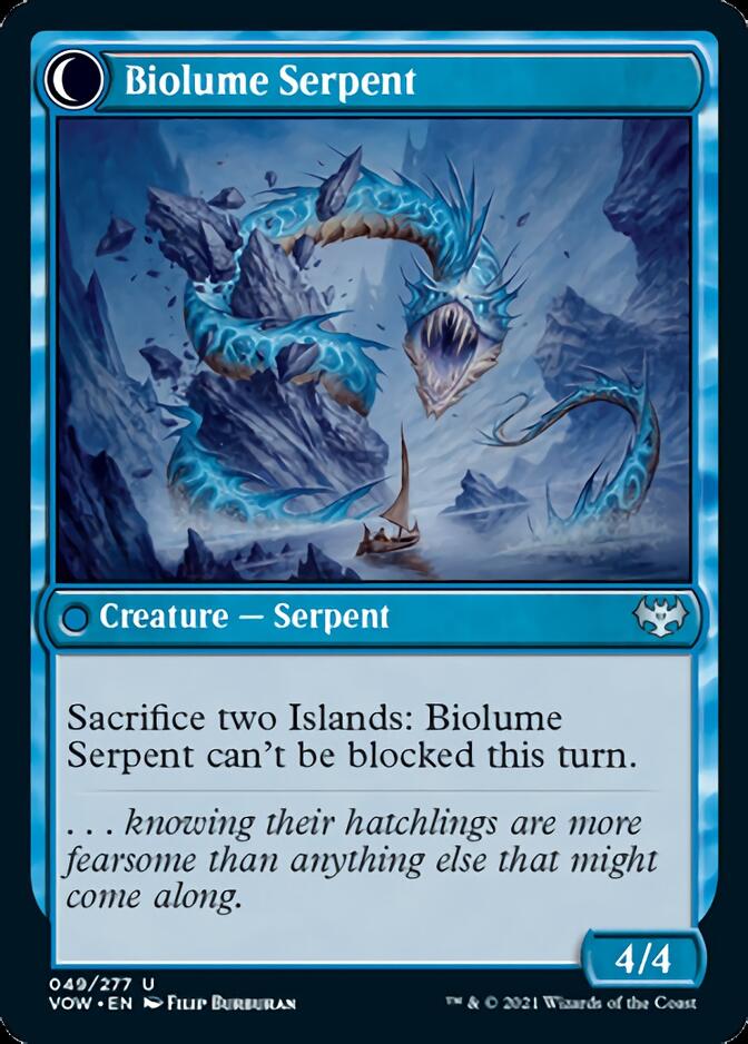 Huevo bioluminiscente // Serpiente bioluminiscente [Innistrad: Voto Carmesí]