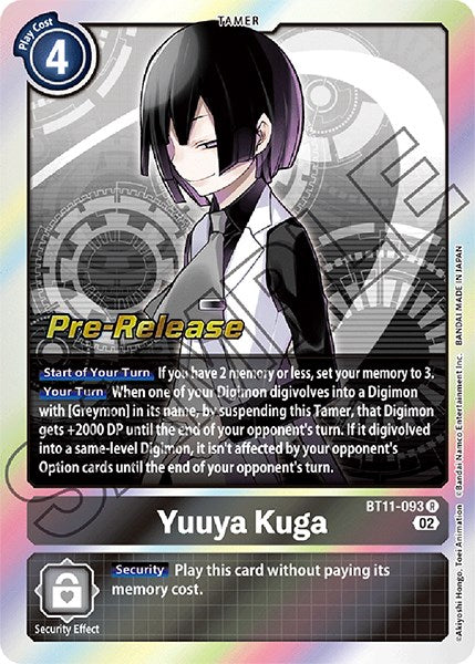 Yuuya Kuga [BT11-093] [Promocionales de pre-lanzamiento de Fase Dimensional]