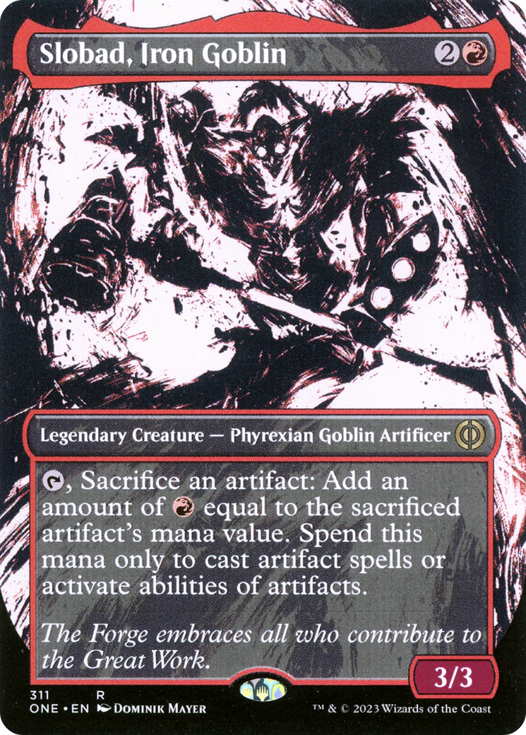 Slobad, gobelin de fer (Ichor sans bordure) [Phyrexia : Tout deviendra un]