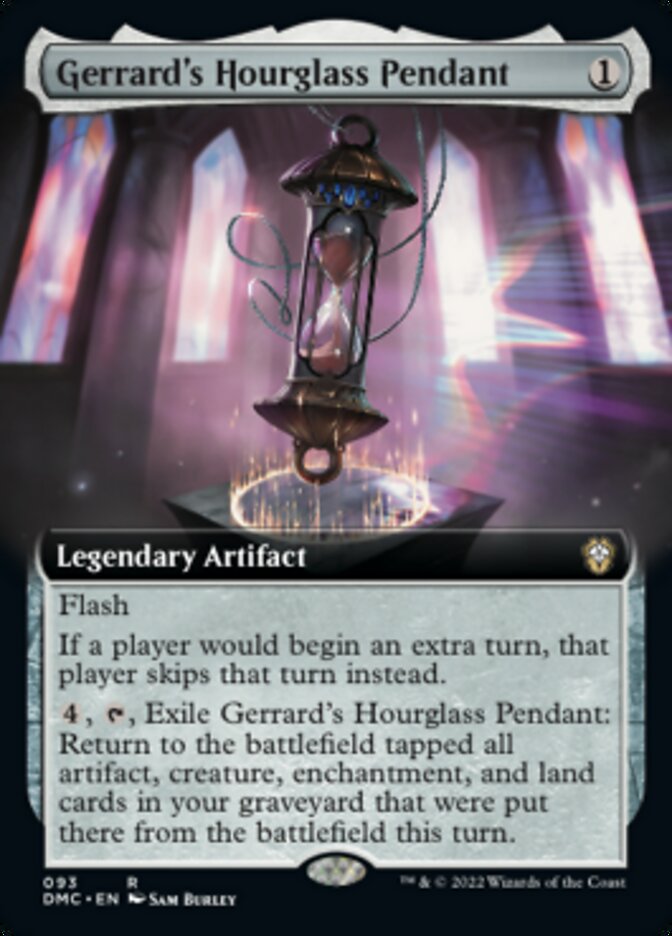 Pendentif sablier de Gerrard (Extended Art) [Commander Dominaria Uni]