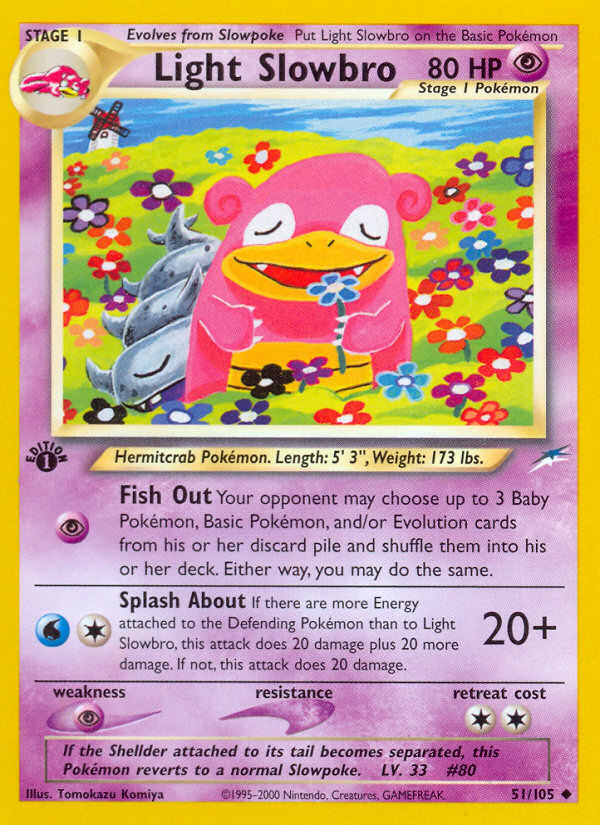 Slowbro Ligero (51/105) [Neo Destiny 1st Edition]