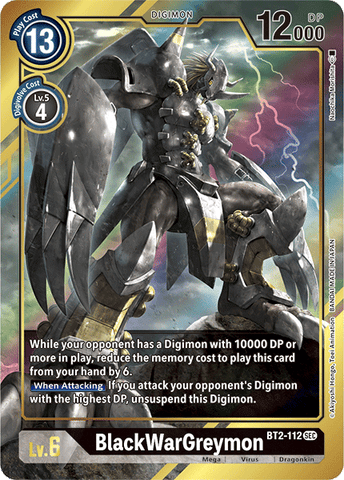 BlackWarGreymon [BT2-112] (Arte alternativo) [Lanzamiento Special Booster Ver.1.5]