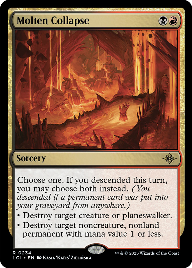 Effondrement en fusion [Les Cavernes Oubliées d'Ixalan]