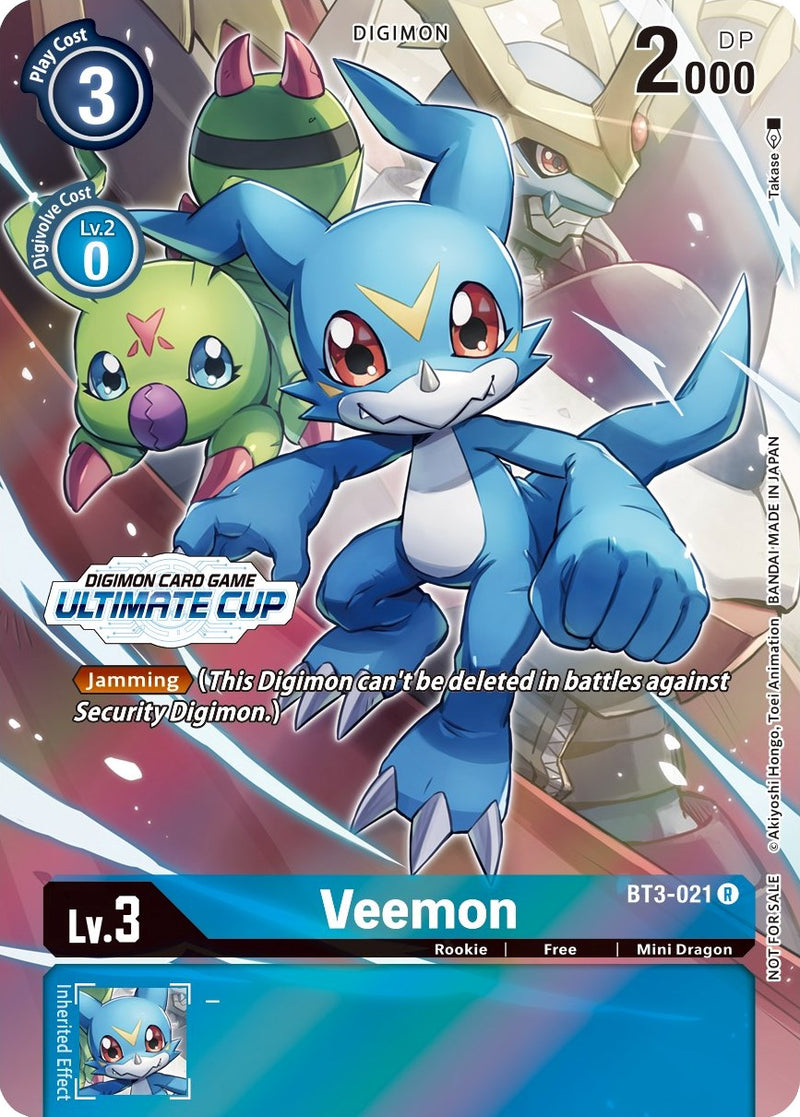 Veemon [BT3-021] (Ultimate Cup Abril 2022) [Promos de Lanzamiento de Boosters Especiales]