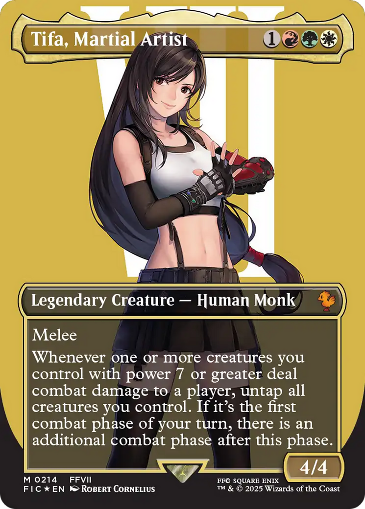 Tifa, artiste martiale (sans bordure) (Feuille de surtension) [Commandant FINAL FANTASY]