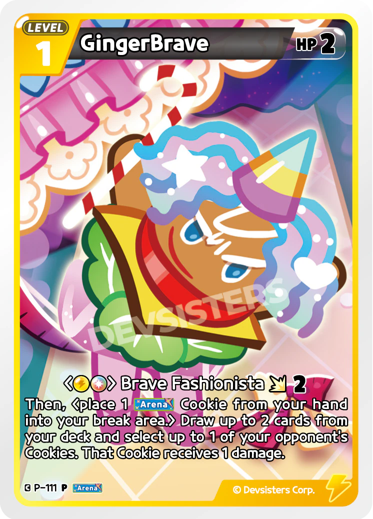 Image for GingerBrave (P-111) (P) - CookieRun: Braverse TCG