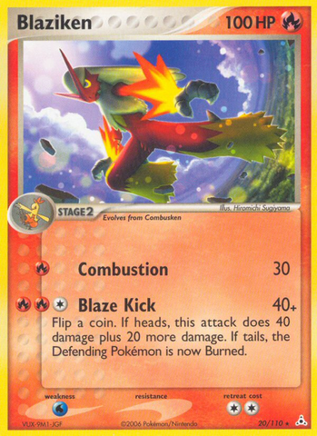 Blaziken (20/110) [EX: Leyendas de Holon]