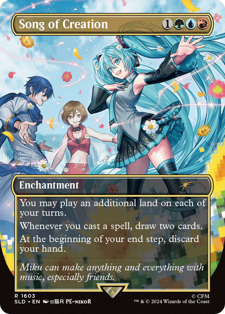 Chant de la Création (Foil Arc-en-ciel) [Série de Lairs Secrets]