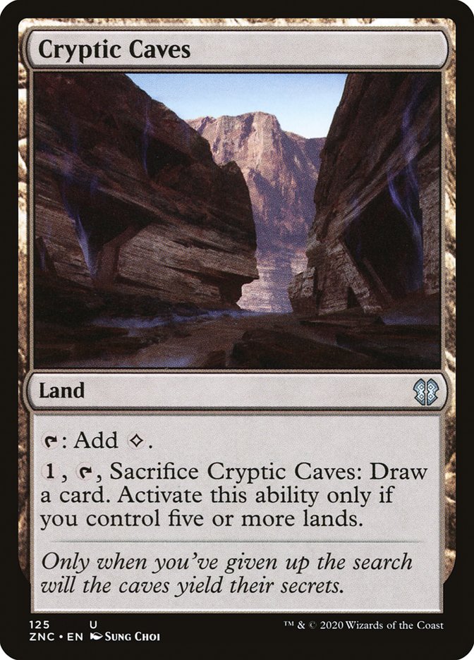 Grottes cryptiques [Commander Zendikar Rising]