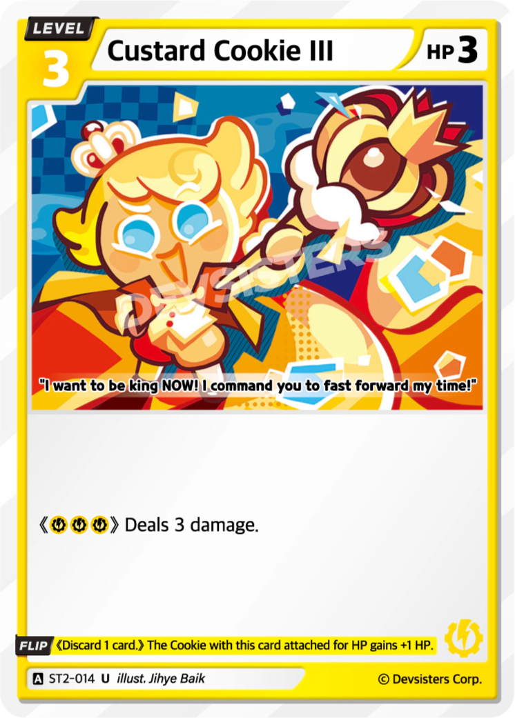 Image for Custard Cookie III (ST2-014) (ST2) - CookieRun: Braverse TCG