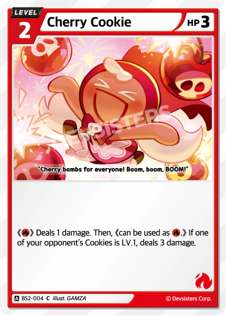 Image for Cherry Cookie (BS2-004) (BS2) - CookieRun: Braverse TCG