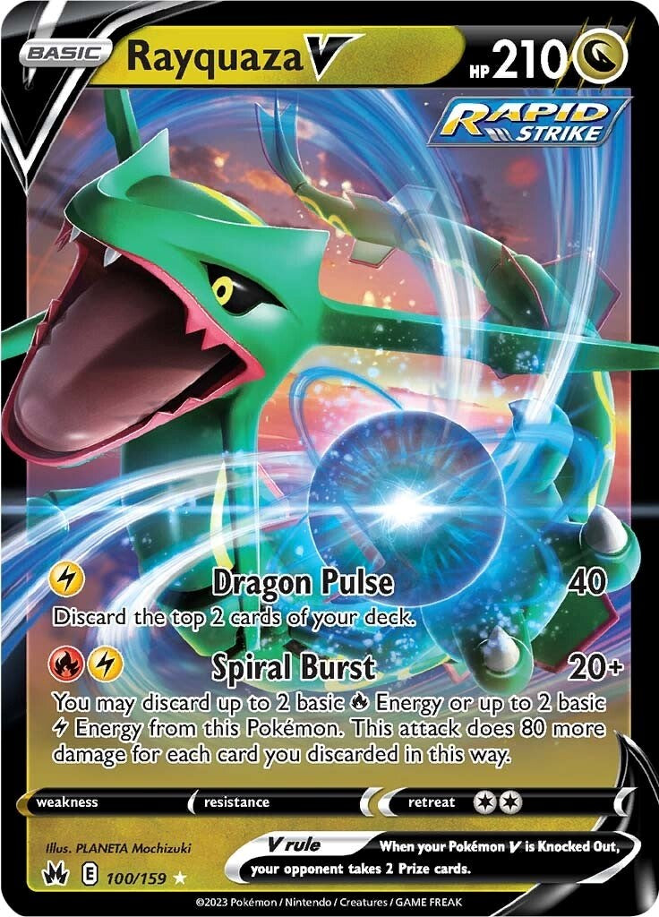 Rayquaza V (100/159) [Espada y Escudo: Cenit Supremo]