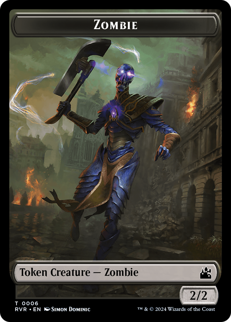 Saprobionte // Zombie Jeton recto-verso [Jetons Ravnica Remastered]
