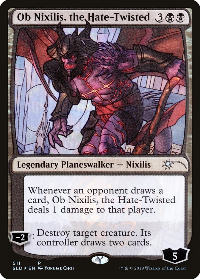 Ob Nixilis, l'Inverti-haineux (vitrail) [Secret Lair Drop Promos]