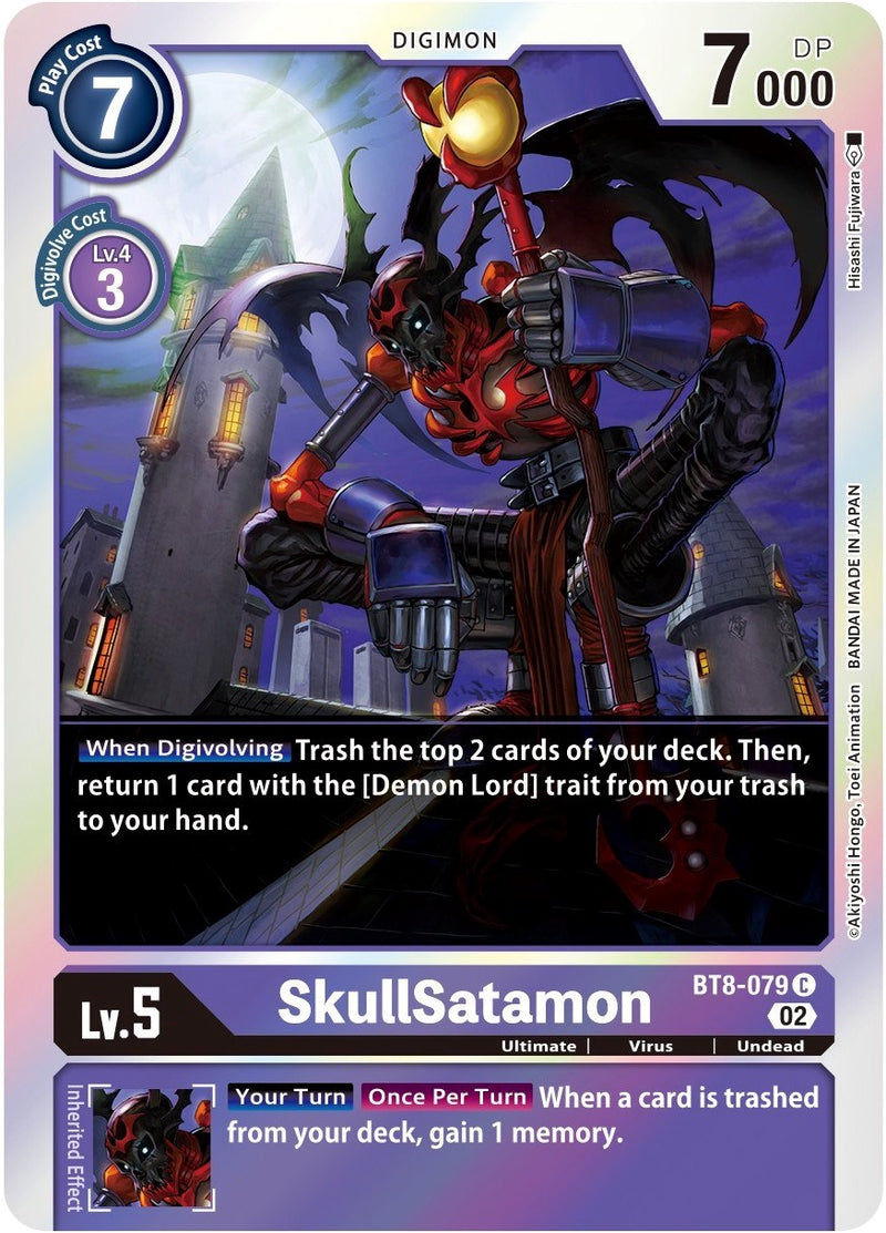 SkullSatamon [BT8-079] (Arte Alternativo) [Mazo de Inicio: Set de Mazo Avanzado Beelzemon]