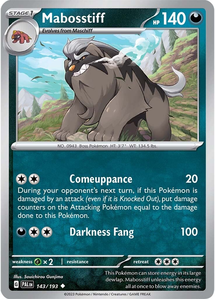 Mabosstiff (143/193) [Escarlata y Púrpura: Evolución en Paldea]