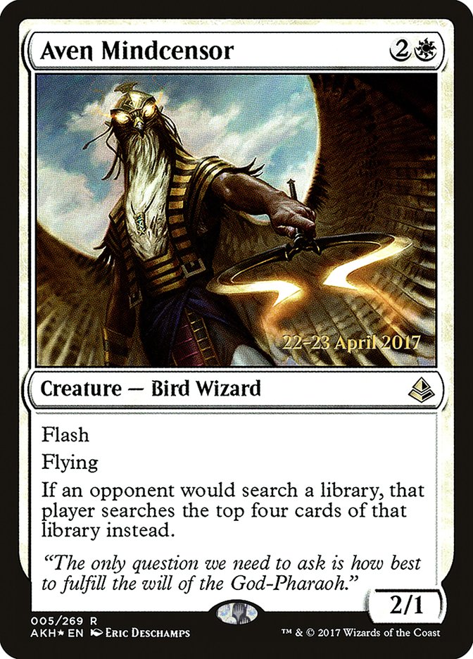 Aven Mindcensor [Cartas promocionales de Amonkhet Prerelease]