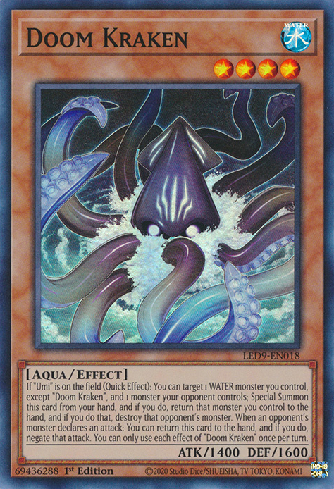Doom Kraken [LED9-FR018] Super Rare