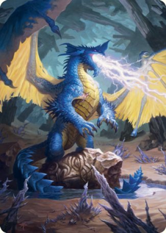 Carte artistique Dragon bleu [Dungeons & Dragons : Adventures in the Forgotten Realms Art Series]