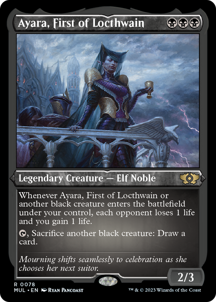 Ayara, primera de Locthwain (grabado foil) [Leyendas del Multiverso]