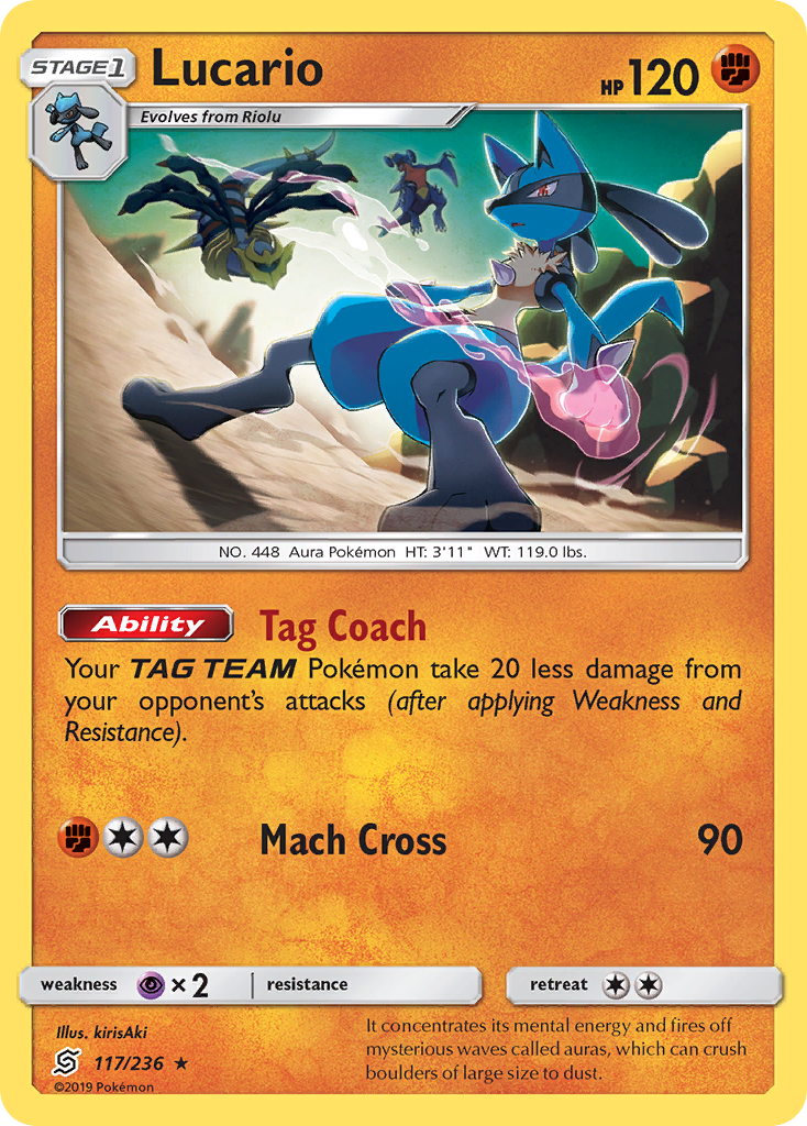 Lucario (117/236) [Soleil et Lune : Destinées Occultes]