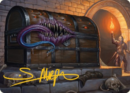 Carte d'illustration Mimic (Signature estampée or) [Donjons et Dragons : Série d'illustrations Aventures dans les Royaumes Oubliés]