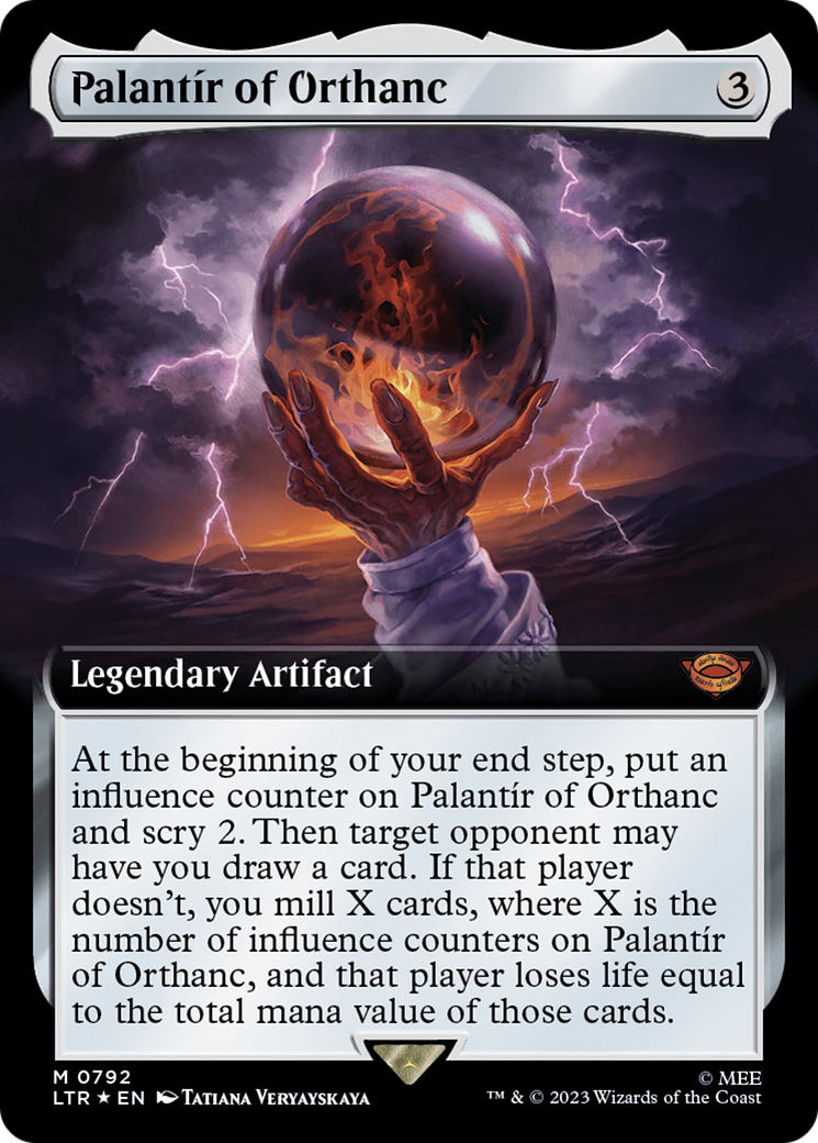Palantir d'Orthanc (Art étendu) (Feuilleté de surtension) [Le Seigneur des Anneaux : Histoires de la Terre du Milieu]