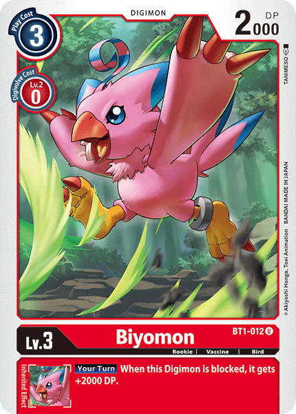 Biyomon [BT1-012] [Booster especial de lanzamiento Ver.1.0]