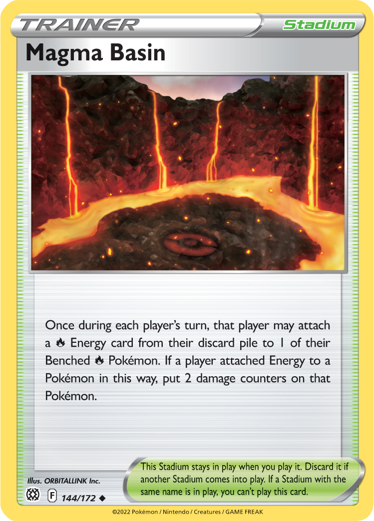 Bassin Magma (144/172) [Épée et Bouclier : Astres Radieux]