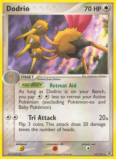 Dodrio (21/112) [EX : Rouge Feu & Vert Feuille]