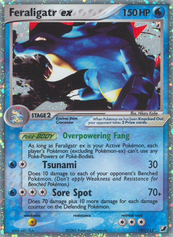 Feraligatr ex (103/115) [EX: Forces Cachées]