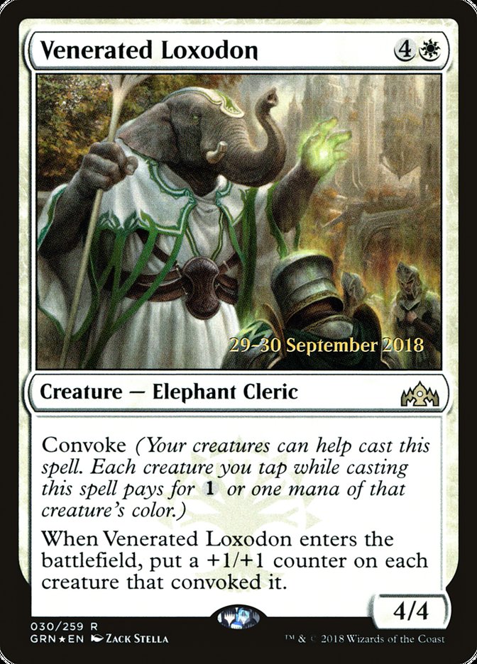 Loxodon vénéré [Promos d'Avant-première Guildes de Ravnica]