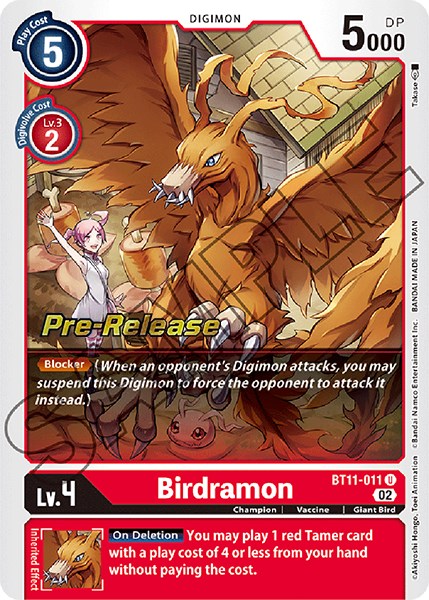 Birdramon [BT11-011] [Promos de Prelanzamiento Dimensional Phase]