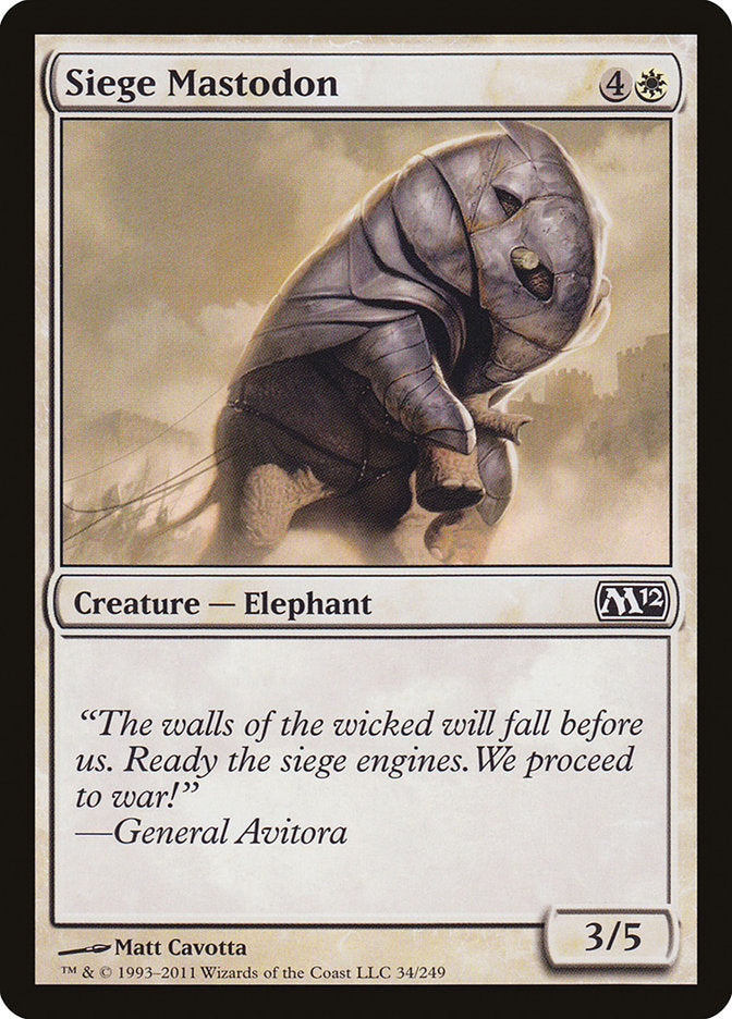 Mastodonte de Asedio [Magic 2012]