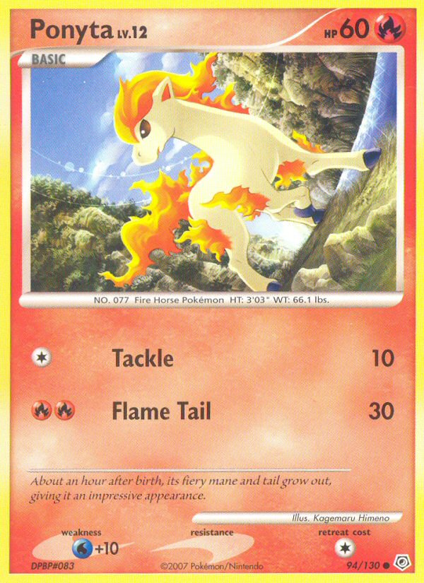Ponyta (94/130) [Diamant & Perle : Set de Base]