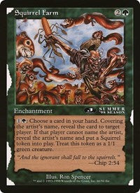 Granja de Ardillas (Tamaño grande) [Cartas de tamaño grande]