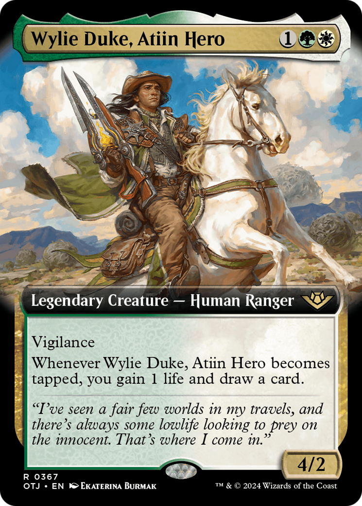 Wylie Duke, Héros atiin (Extended Art) [Hors-la-loi de Croisetonnerre]