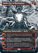 Koth, feu de la résistance (Manga sans bordures, Foil étagé et Compleat) [Phyrexia : Tous seront un]