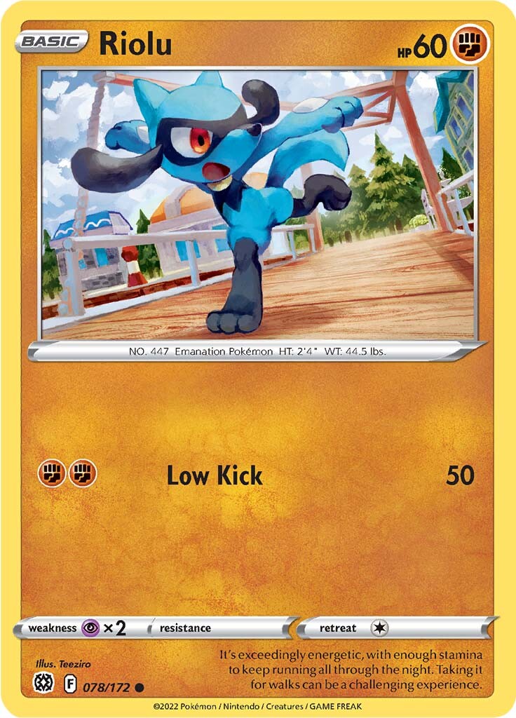 Riolu (078/172) [Épée et Bouclier : Astres Radieux]
