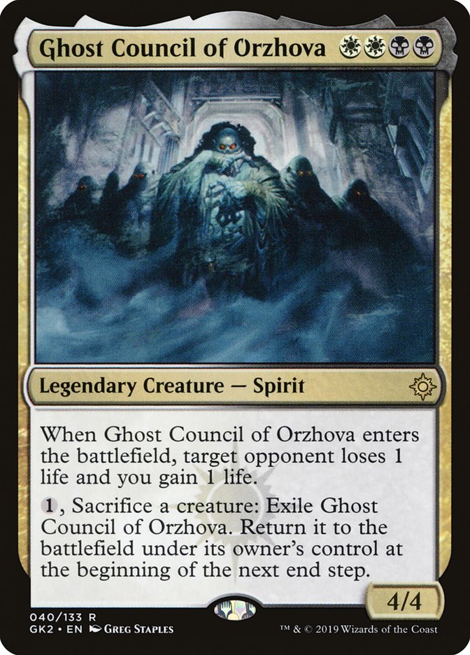 Conseil fantôme d'Orzhova [Kit de guilde d'Allégeance de Ravnica]