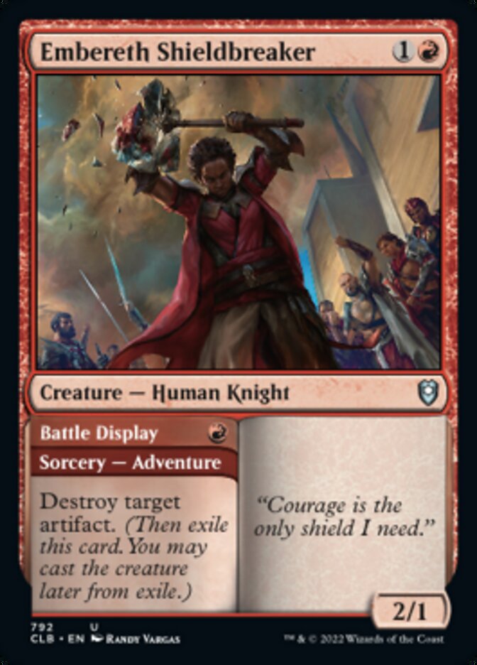 Brisecouclier d'Embereth // Parade de bataille [Commander Legends: Battle for Baldur's Gate]