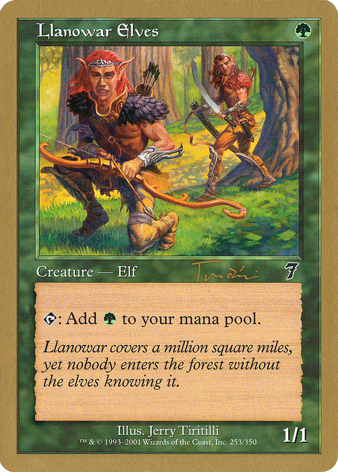 Elfes de Llanowar (Jan Tomcani) [World Championship Decks 2001]