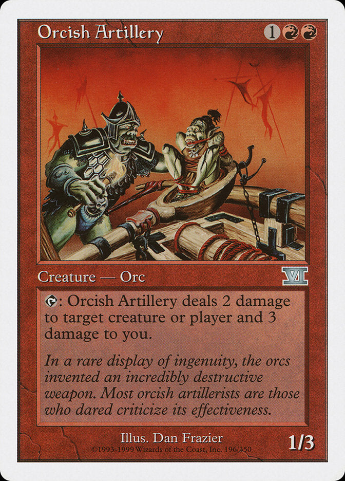 Artillerie orque [Sixième édition classique]
