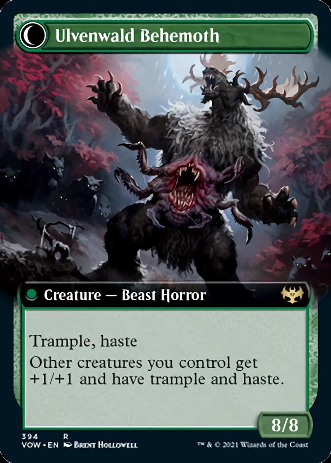 Curiosité d'Ulvenwald // Béhémoth d'Ulvenwald (Extended Art) [Innistrad: Vœu de sang]