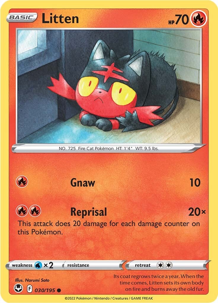Litten (030/195) [Espada y Escudo: Tempestad Plateada]