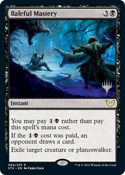 Maîtrise funeste (Promo Pack) [Strixhaven : l'Académie des mages promos]