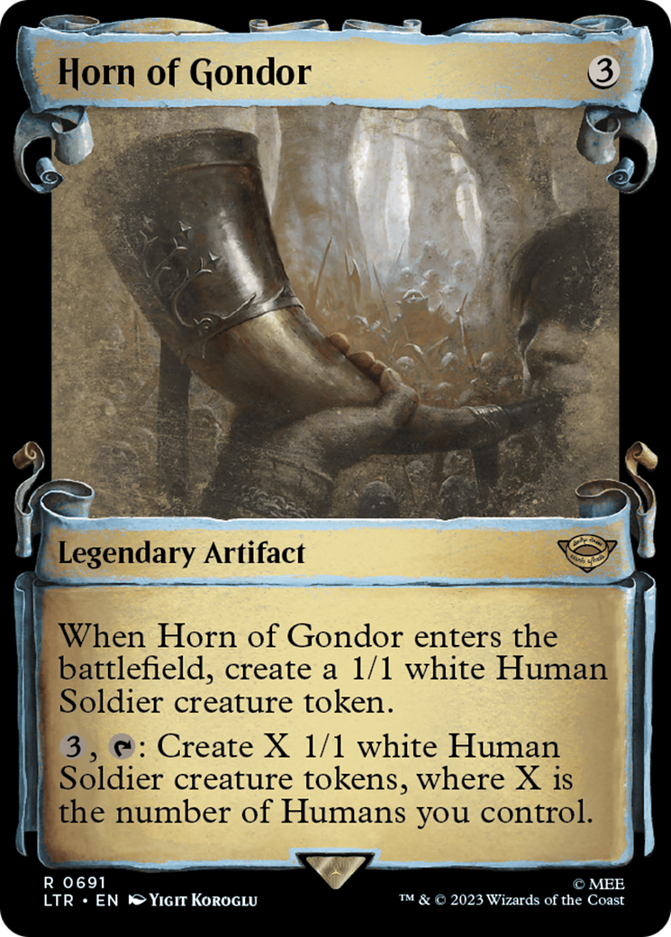 Cor de Gondor [Le Seigneur des Anneaux : Contes de la Terre du Milieu - Parchemins de l'exposition]