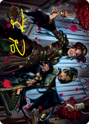 Falkenrath Celebrants 2 Art Card (Firma Estampada en Oro) [Innistrad: Crimson Vow Art Series]