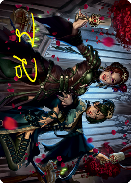 Falkenrath Celebrants 2 Art Card (Firma Estampada en Oro) [Innistrad: Crimson Vow Art Series]